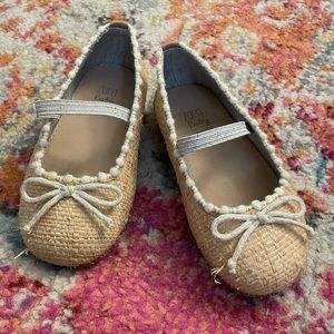 Zara baby girl - rattan straw maryjane shoes. Size 21 (1 year)